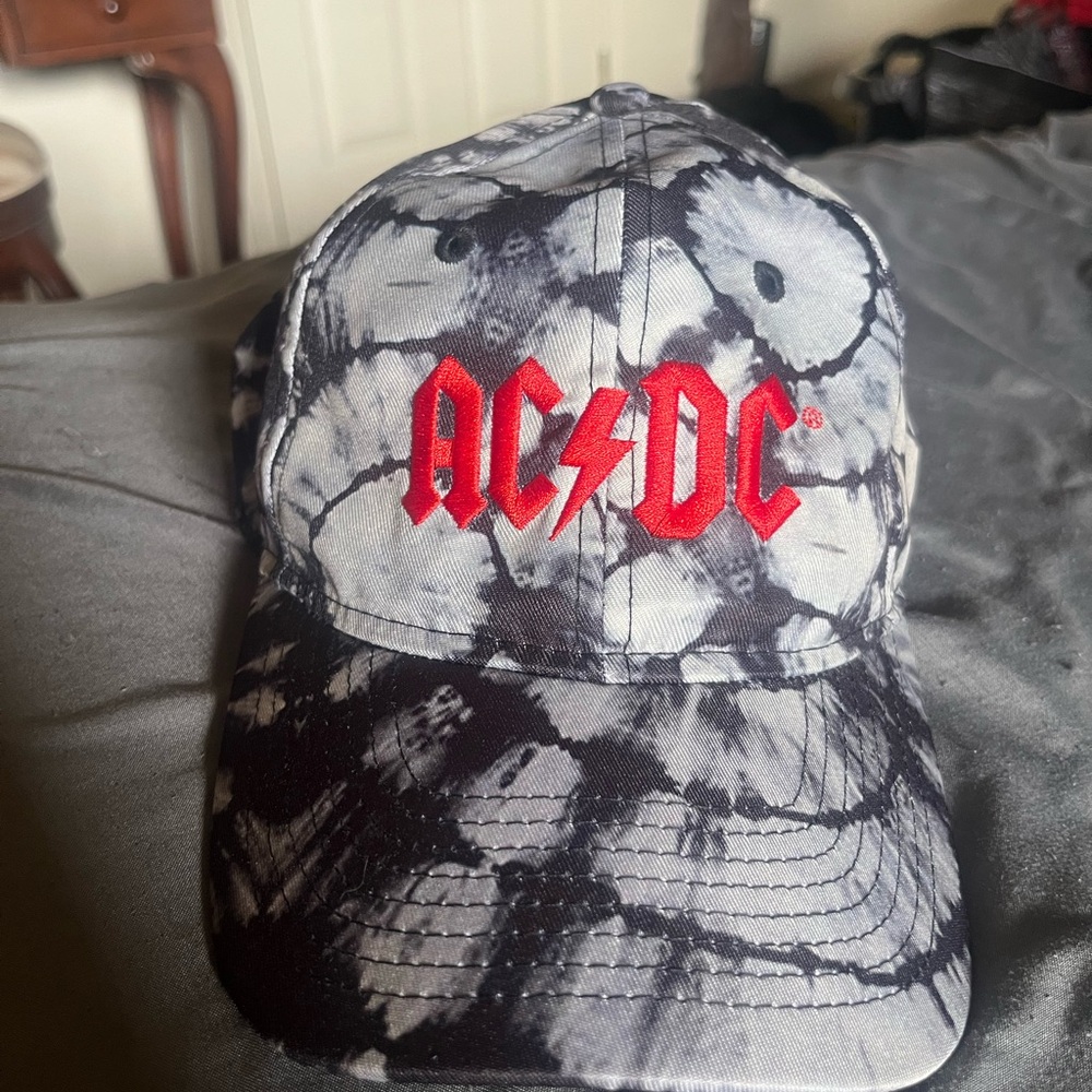 ACDC Black and White Cap